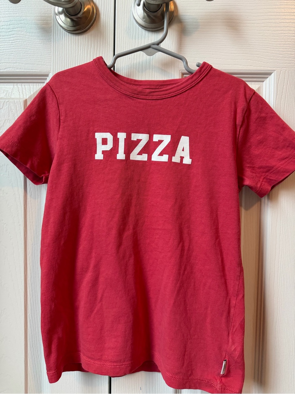 Crewcuts Red Graphic 'PIZZA' Short Sleeve Tee